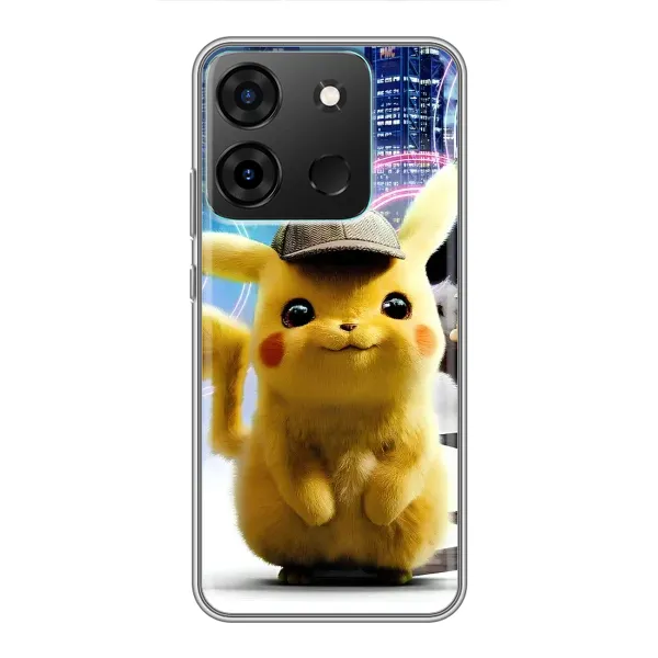 Чехол с принтом «Пикачу в городе» для Infinix Smart 7