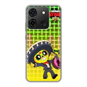 Чехлы Brawl Stars для Infinix Smart 7 (AlphaPrint) (Поко в самбреро)