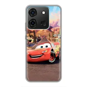Силиконовый чехол Маквин для Infinix Smart 7 (Радиаторный Спрингс Маквин)