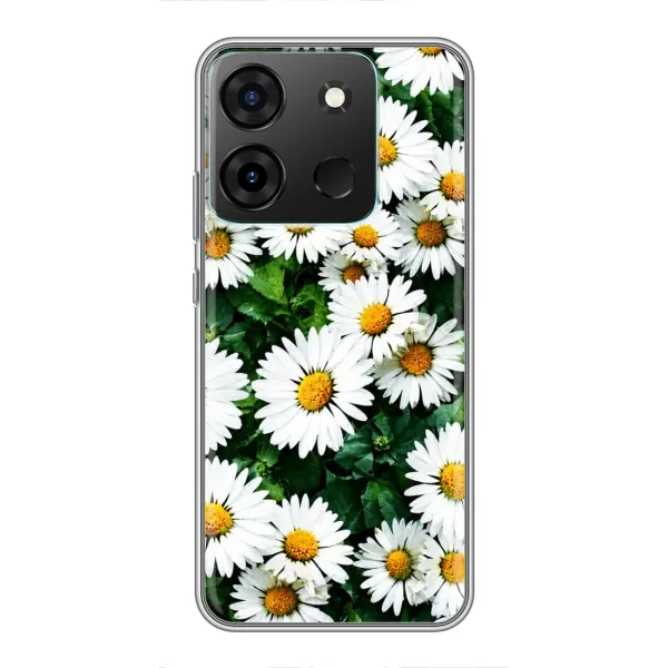 Чохол з принтом «Ромашки» для Infinix Smart 7