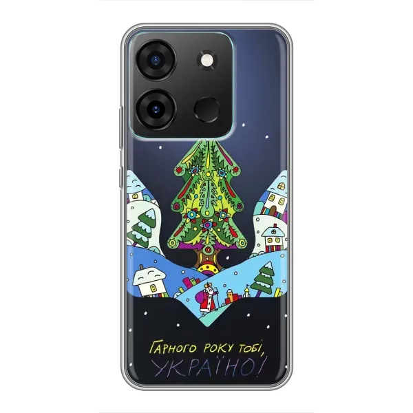 Чохол з принтом «Різдвяний герб» для Infinix Smart 7 Чохол з принтом «Різдвяний герб» для Infinix Smart 7