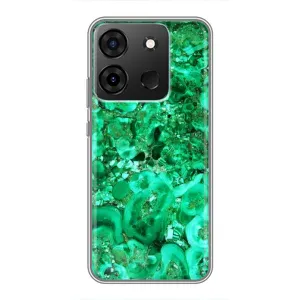 Мраморний чехол на Infinix Smart 7 (VPrint) (Салатовий Мрамор)