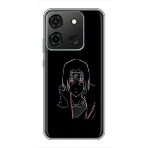 Чохли на тему: Ітачи Учіха для Infinix Smart 7 (AlphaPrint) (силует Ітачі)