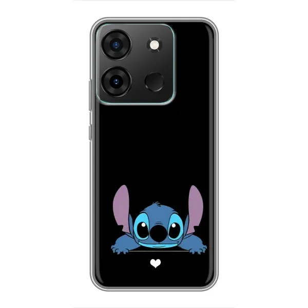 Чохол з принтом «Стіч на чорному» для Infinix Smart 7