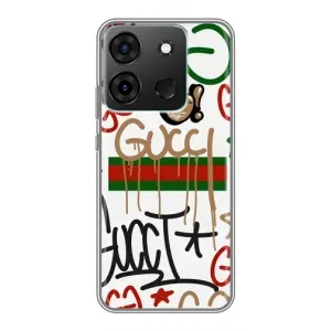 Брендновые Чехлы для Infinix Smart 7 - (PREMIUMPrint) (Стиль GUUCI)