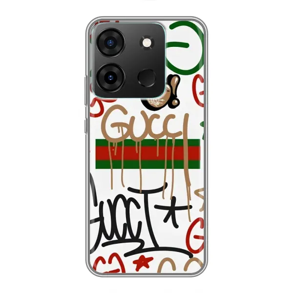 Чехол с принтом «Стиль GUUCI» для Infinix Smart 7