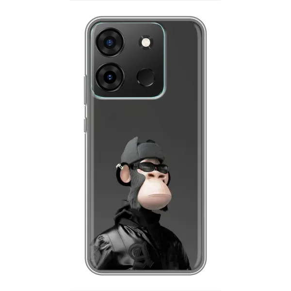 Чохол з принтом «стильна мавпа NFT» для Infinix Smart 7
