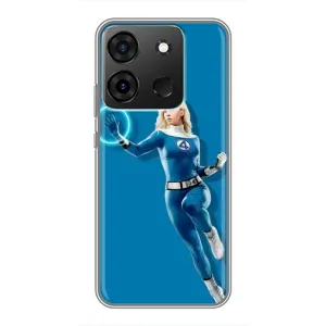 Чехол с принтом Фантастическая четверка для Infinix Smart 7 (Сью Сторм полет)
