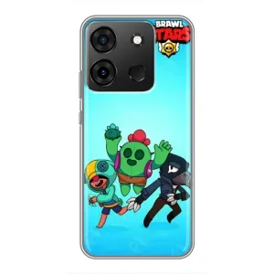 Чехлы Brawl Stars для Infinix Smart 7 (AlphaPrint) (Трио героев)