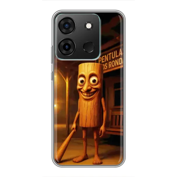 Чохол з принтом «Тунг тунг сахур» для Infinix Smart 7 Чохол з принтом «Тунг тунг сахур» для Infinix Smart 7