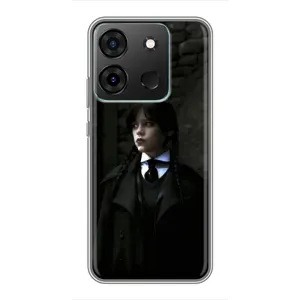 Чехол с дизайном Венздей 2 на Infinix Smart 7 (Темный стиль Уэнздей)