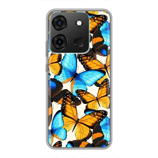Чехол с принтом «Яркие бабочки» для Infinix Smart 7