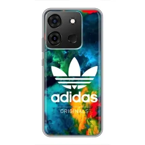 Чехлы Адидас для Infinix Smart 7 (AlphaPrint) (Яркий Адидас)