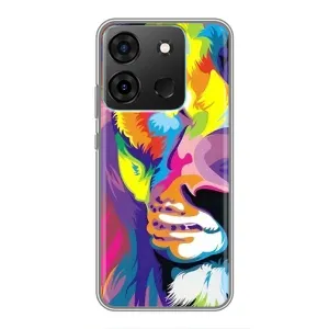 Чохол з картинкою ЛЕВ для Infinix Smart 7 (VPrint) (Яскравий Лев)