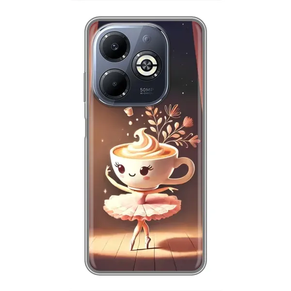 Чохол з принтом «Балерина капучина» для Infinix Smart 8 Plus