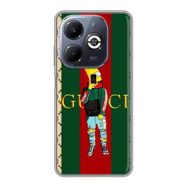 Чохол з принтом «Барт ГУЧЧІ» для Infinix Smart 8 Plus