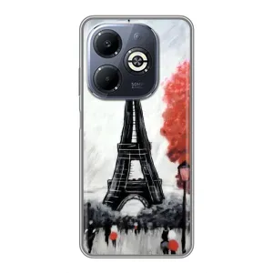 Чохол Ейфелева Вежа Infinix Smart 8 Plus - (AlphaPrint) (Вежа в Парижі)