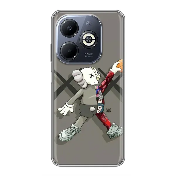 Чохол з принтом «Беарбрік Джордан» для Infinix Smart 8 Plus