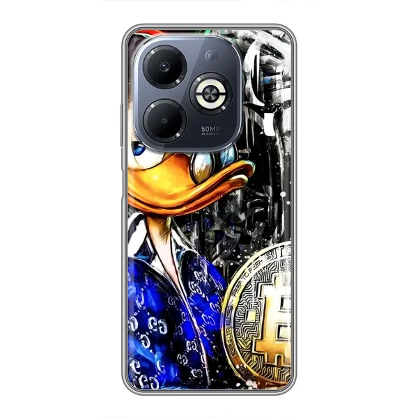 Чохол з принтом «Біткойн Скрудж» для Infinix Smart 8 Plus