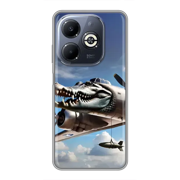 Чохол з принтом «Бомбардіро крокоділо» для Infinix Smart 8 Plus