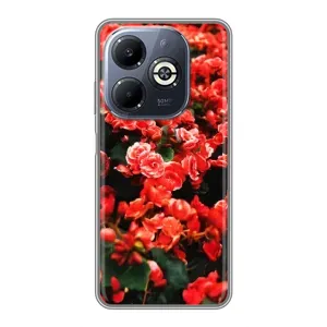 Чохли з квітами для Infinix Smart 8 Plus (VPrint) (Квіти червоні)