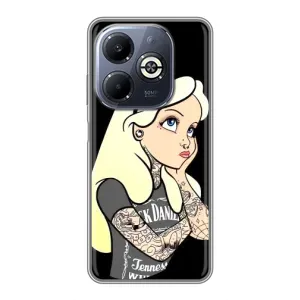 Чехол с печатью для Infinix Smart 8 Plus - (Мода) (AlphaPrint) (Девочка в тату)