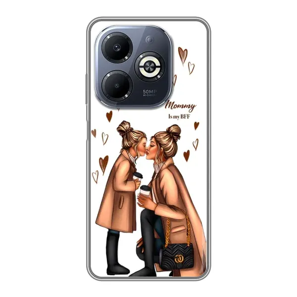 Чехол с принтом «Дочка и мама» для Infinix Smart 8 Plus Чехол с принтом «Дочка и мама» для Infinix Smart 8 Plus