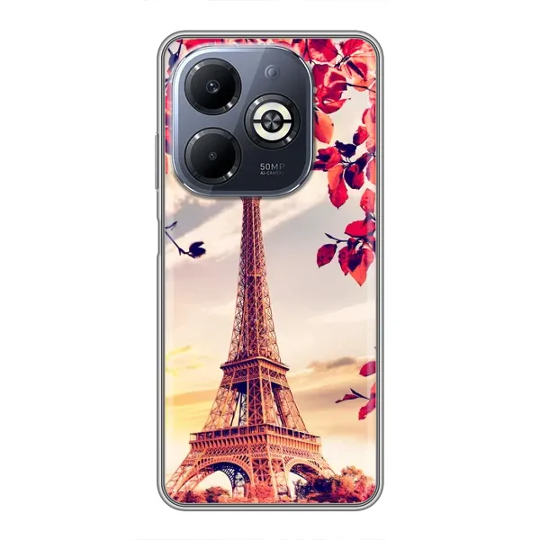 Чехол с принтом «Эйфелева Башня» для Infinix Smart 8 Plus