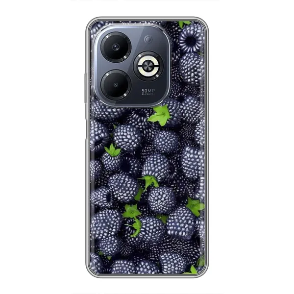 Чохол з принтом «Ожина» для Infinix Smart 8 Plus