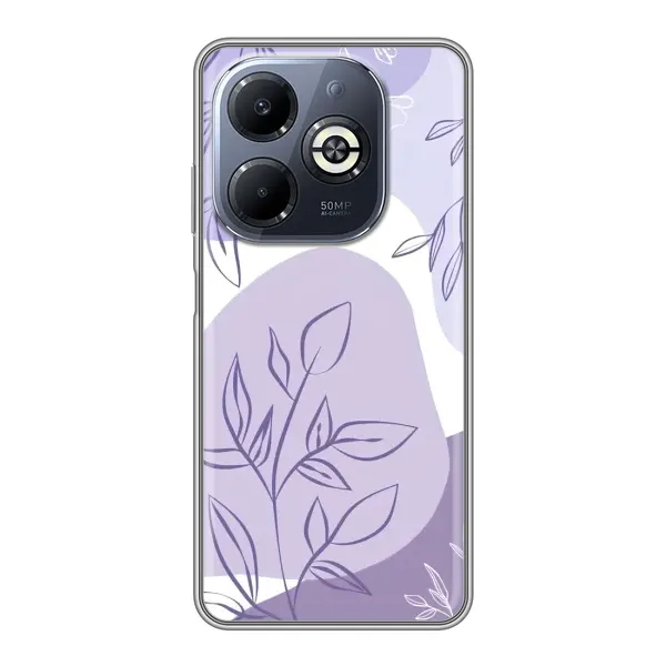 Чохол з принтом «Фіолетове листя абстракція» для Infinix Smart 8 Plus Чохол з принтом «Фіолетове листя абстракція» для Infinix Smart 8 Plus