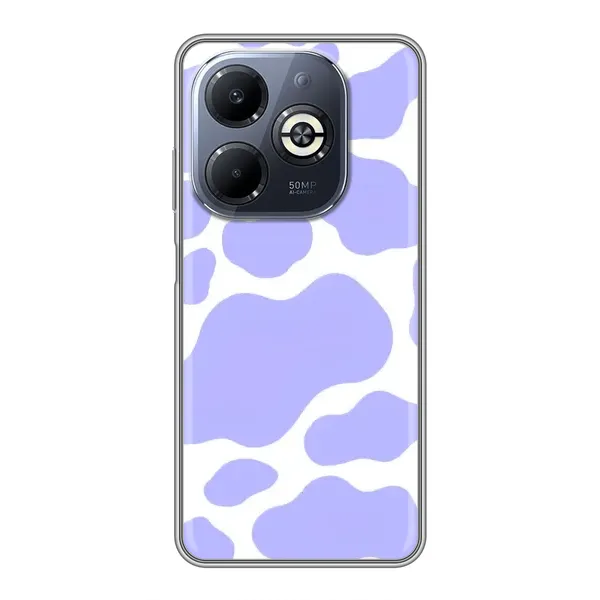 Чехол с принтом «Фиолетова Буренка» для Infinix Smart 8 Plus