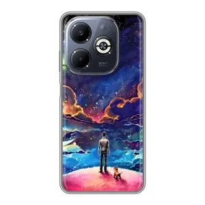 Космічні Чохли для Інфінікс Смарт 8 Плюс (VPrint) (Вид Галактики)