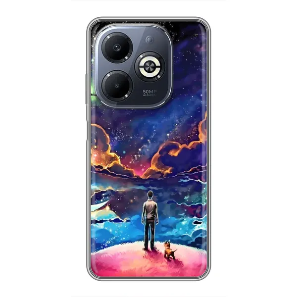 Чехол с принтом «Галактический вид» для Infinix Smart 8 Plus