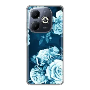 Чехлы (ART) Цветы на Infinix Smart 8 Plus (VPrint) (Блактині бутони)