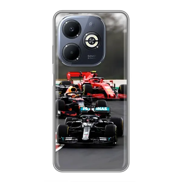 Чохол з принтом «Гонка Формула 1» для Infinix Smart 8 Plus