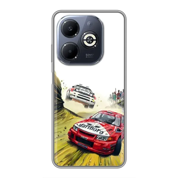 Чохол з принтом «Гоночні Тачки» для Infinix Smart 8 Plus