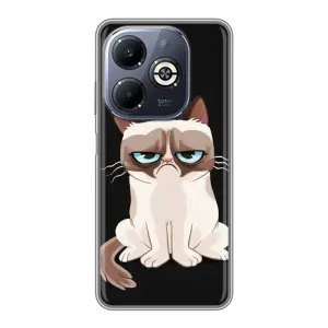 Чохол з принтом для Infinix Smart 8 Plus (AlphaPrint) Модні коти (Сумний кіт)