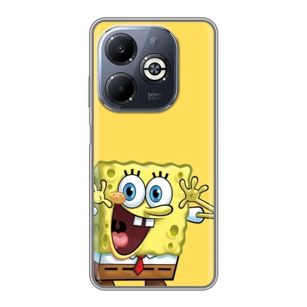 Чохол з принтом «Губка Боб» для Infinix Smart 8 Plus Чохол з принтом «Губка Боб» для Infinix Smart 8 Plus