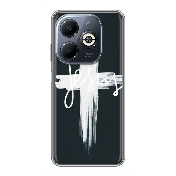 Чохол з принтом «Ісус» для Infinix Smart 8 Plus Чохол з принтом «Ісус» для Infinix Smart 8 Plus