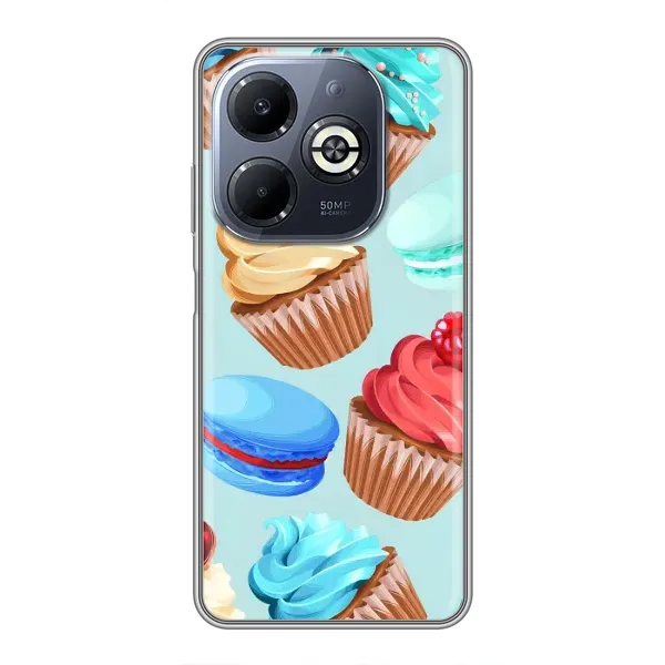 Чохол з принтом «Кексики» для Infinix Smart 8 Plus