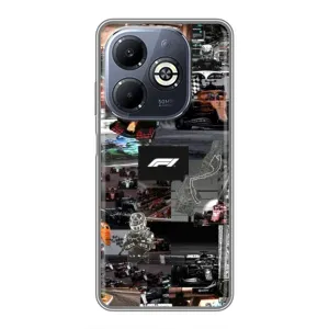 Чохол з принтом «Гоночний колаж Ф1» для Infinix Smart 8 Plus