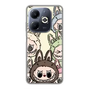 Чохол з Лабубу на Infinix Smart 8 Plus (Золота мавпа Bored Ape)