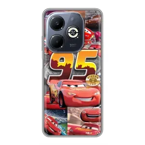 Чохол з принтом «Колаж Блискавка Маквін» для Infinix Smart 8 Plus