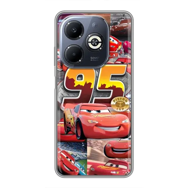 Чохол з принтом «Колаж Блискавка Маквін» для Infinix Smart 8 Plus
