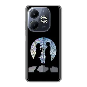 Чехлы Венсдей на Infinix Smart 8 Plus Уэнсдей (AlphaPrint) (комната Уэнздей)