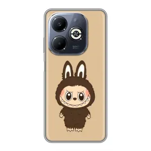 Чохол з Лабубу на Infinix Smart 8 Plus (Bored Ape в червоному)
