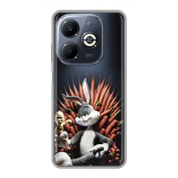Чохол з принтом «Король Кролик» для Infinix Smart 8 Plus