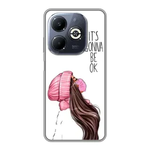 Чехол с печатью для Infinix Smart 8 Plus - (Мода) (AlphaPrint) (Коронавирус)