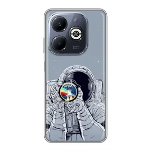 Чохол NASA для Infinix Smart 8 Plus (AlphaPrint) (Космонавт фото)