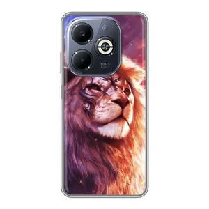 Чохол з картинкою ЛЕВ для Infinix Smart 8 Plus (VPrint) (Красочний Лев)
